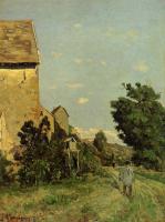 Henri-Joseph Harpignies - Path through a Normandy Village